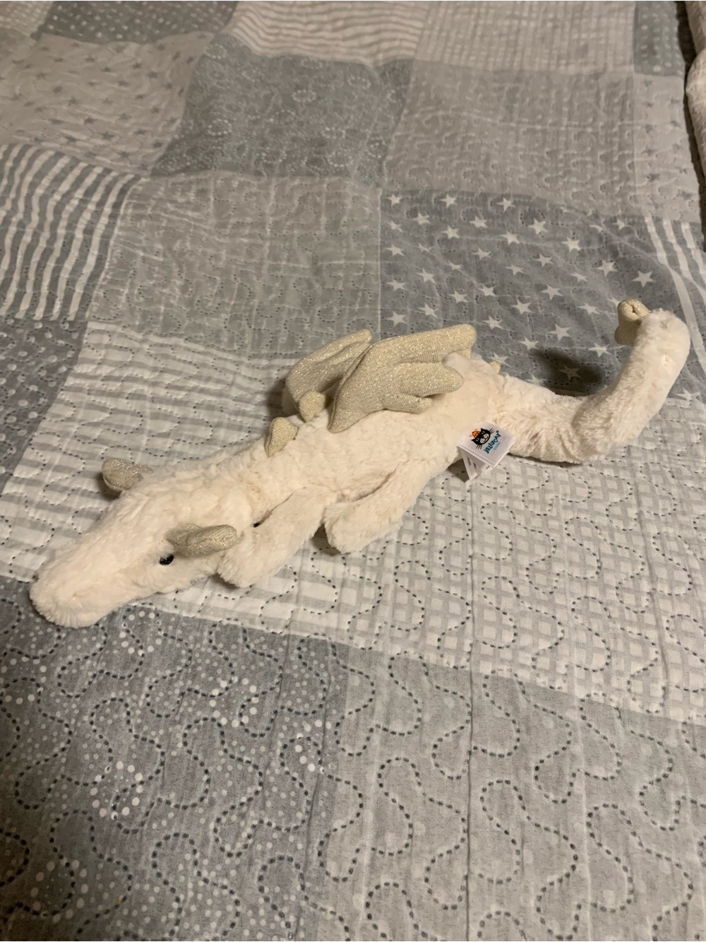 Jellycat Snow Dragon Size Little NWOT
